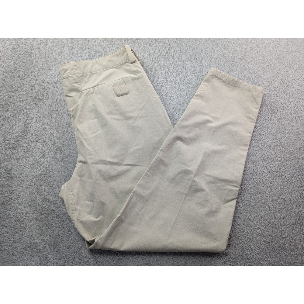 VRST Mens Limitless Canvas Athletic Fit Pleated Chino Pants Khaki Sand W34 L34